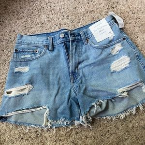 Abercrombie & Fitch distressed shorts